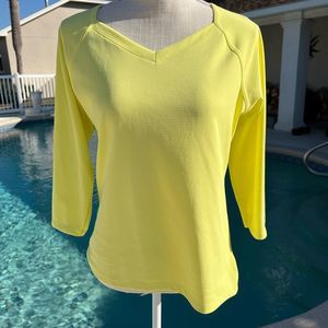 Columbia Performance Fishing Gear 3/4 Length Sleeve Pull Over Top Medium